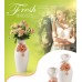 3D White Ceramics Flower Vase Modern Home Decor Crafts Creative Wedding Gift   263605142180